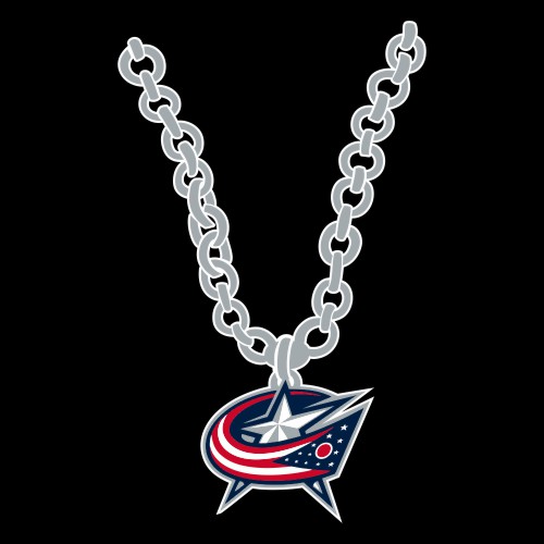 Columbus Blue Jackets Necklace logo iron on paper